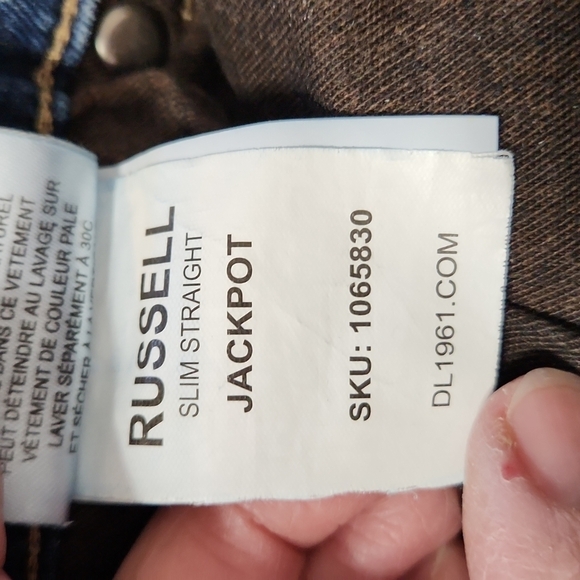 DL1961 Russell Slim Straight Jeans in Jackpot - Picture 8 of 8